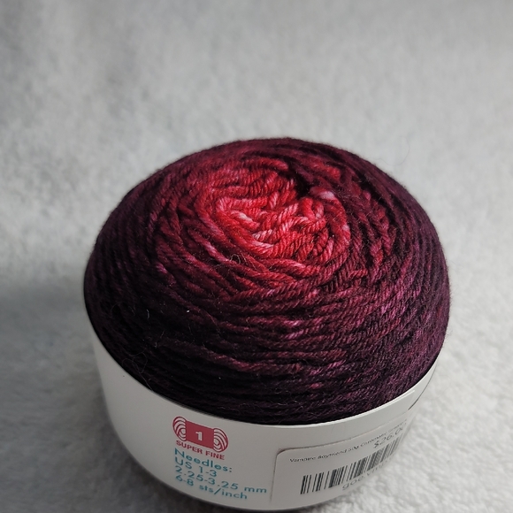 Knit Circus Yarns Other - Knit Circus "Vampire Boyfriend" Gradient Red and Purple Yarn